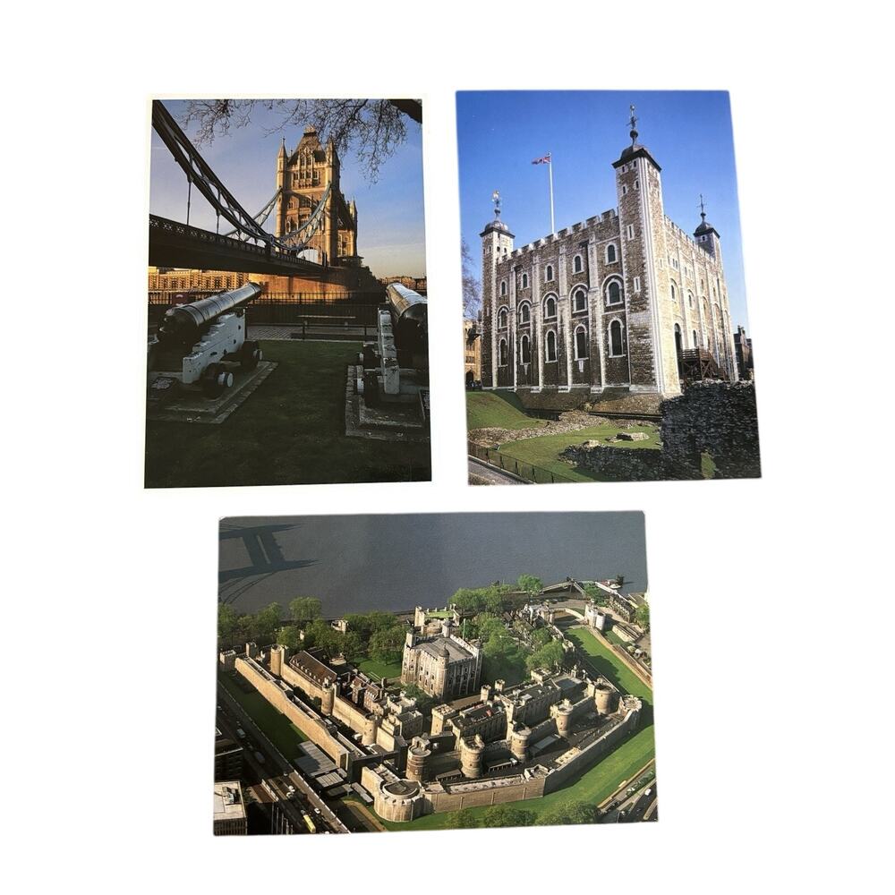 Vtg 90s Tower of London Lot of 3 Postcards